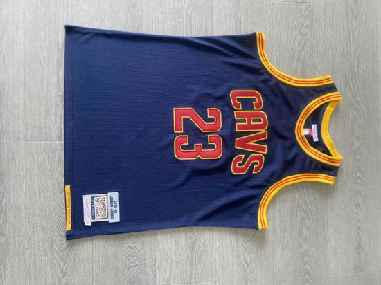 Maillot de Basket #23 Lebron James 2015-16 Cavaliers authentique Marine